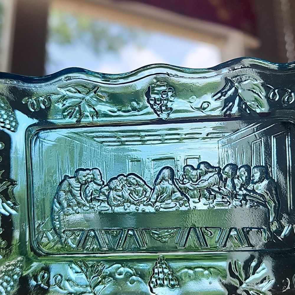 Vintage Last Supper Small Bread Plate